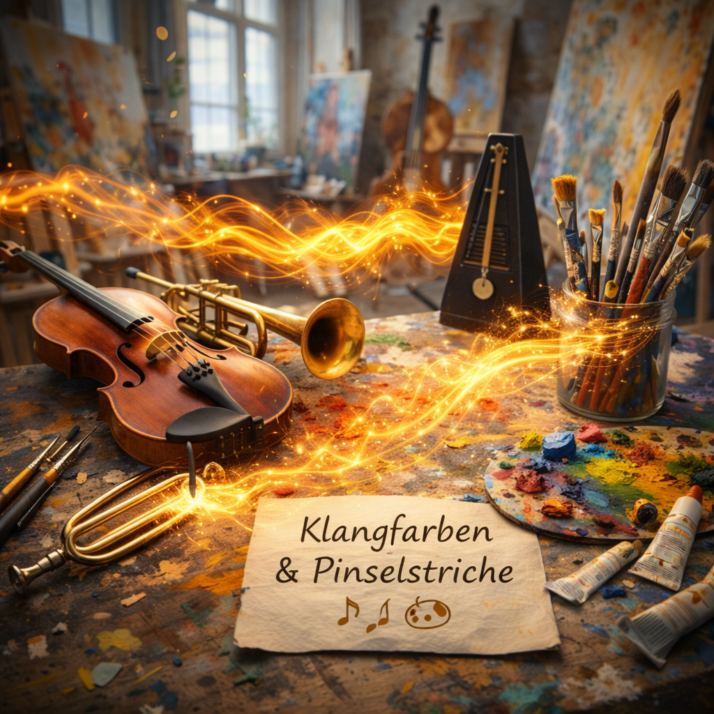 Kreatives Musikmoment zum Weltkunsttag mit Klangfarben wie aus einem Gemälde