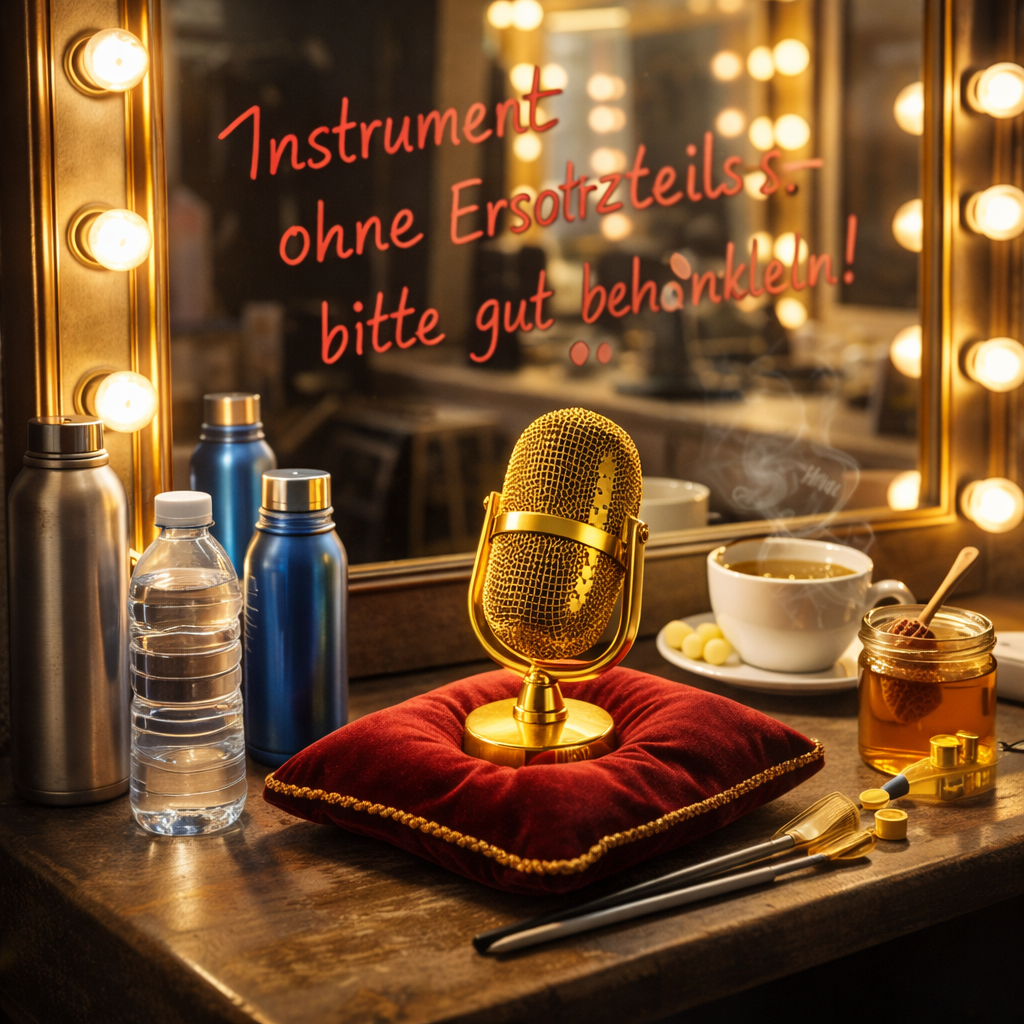 Humorvolles Musikmoment zum World Voice Day rund um Stimme, Wasser und Gesangspflege